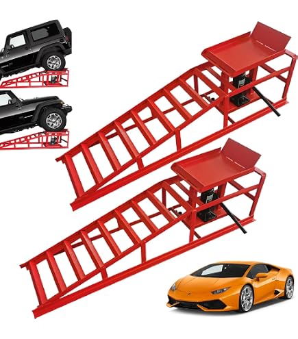 Amazon.co.jp: SuxiDi 自動車/トラックサービス用スロープリフト2個